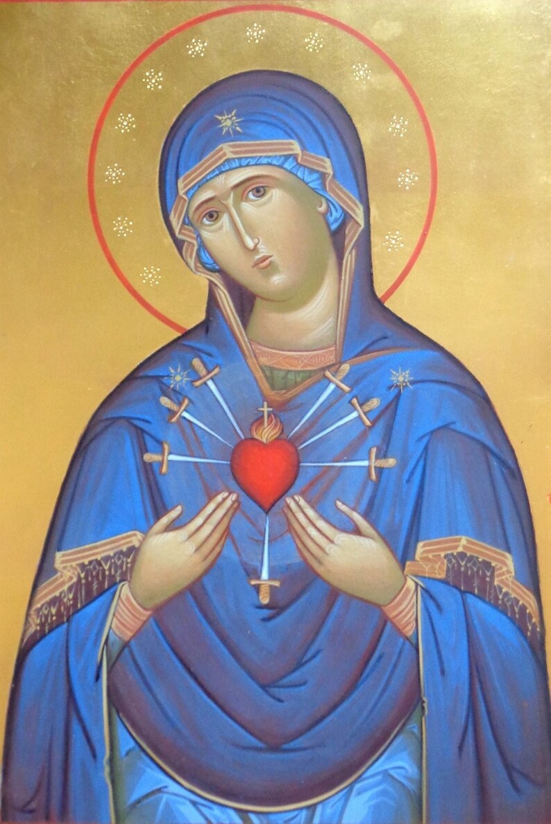 Our Lady of Sorrow V7 Poster Print Art Home Wall Decor Catholic ...
