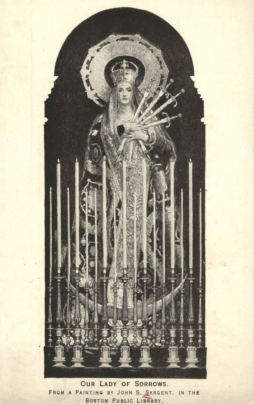 Our Lady of Sorrow V45 Poster Print Art Home Wall Decor Catholic ...