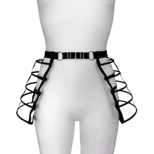 Cage skirt Cage crinoline Hoop skirt Cage belt Rave accessories Burlesque Panier