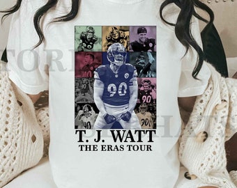 T-shirt Tj Watt imprimé Eras Tour Shirt TJ Watt Shirt TJ Watt football Merch TJ Watt imprimé Eras Tour Merch poster cadeau