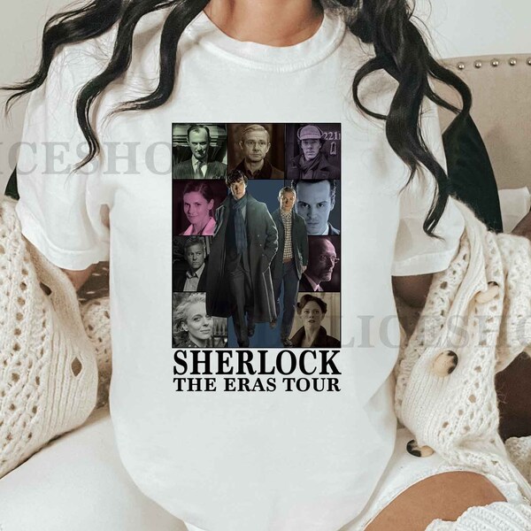 Sherlock series t-shirt print Eras Tour Shirt Benedict Cumberbatch Shirt Sherlock Merch Sherlock print gift poster