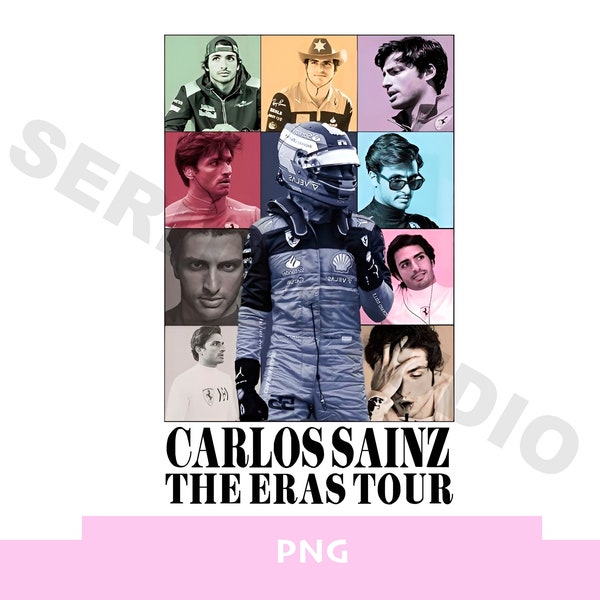 Carlos Sainz PNG the eras tour png print eras tour merch digital Carlos Sainz t-shirt shirt iron on transfer Carlos Sainz gift poster