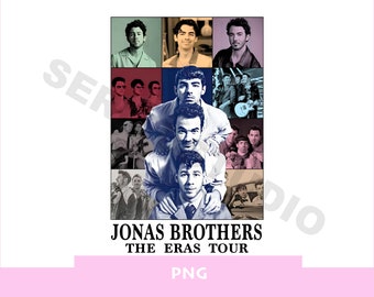 Jonas brothers PNG the eras tour png print Jonas brothers merch digital Jonas brothers Joe Nick Jonas t-shirt shirt iron on transfer poster