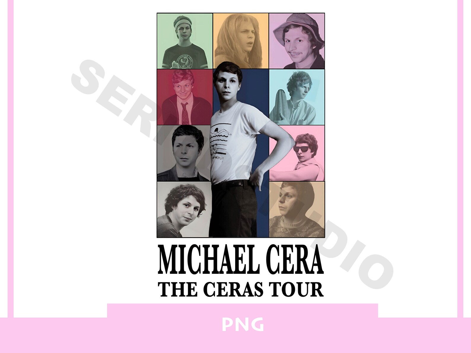 Michael Cera PNG Print the Ceras Tour Png Print Michael Cera Merch