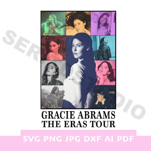 Gracie Abrams PNG the eras tour png imprimir eras tour merch digital Gracie Abrams camiseta camisa hierro en transferencia Gracie Abrams cartel de regalo