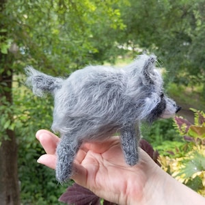 Crochet Jimothy Raccoon Plush Figurine, Small Round Raccoon, Knitted Raccoon Plushie