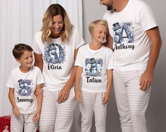 Personalized Family Christmas Matching Shirts, Christmas Holiday Custom Family Shirts, Custom shirts for matching group