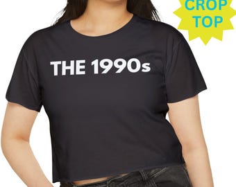 90s Nostalgia Crop Top: Vintage Festival Shirt, Gift for 90s lover, 1990's Memory shirt.