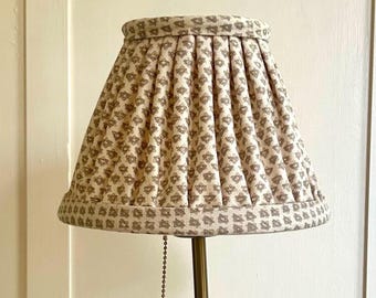 Fermoie Neutral Marden gathered lampshade 8" 20cm