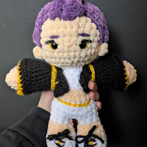 handmade Rumi kpop demon hunters crochet plush doll perfect gift