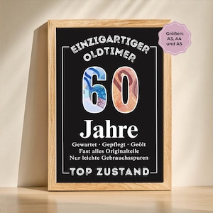 Geldgeschenk für Männer zum 60. Geburtstag | Einzigartiger Oldtimer | Geld kreativ verschenken | Großvater | Opa | Vater | Basteln | PDF-Datei
