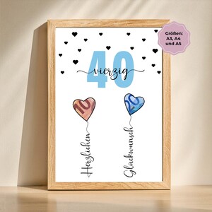 Geldgeschenk zum 40.Geburtstag | Mann | Geburtstagsgeschenk | DIY | PDF