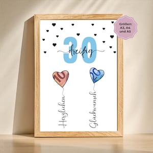 Geldgeschenk zum 30.Geburtstag | Bester Freund | Mann | Geburtstagsgeschenk | DIY | PDF