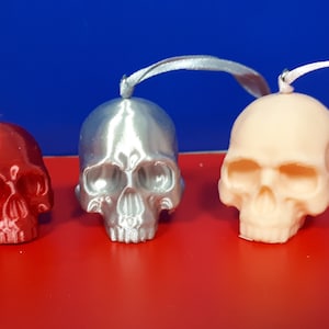 Festive Skull Hanging Christmas Tree Decorations