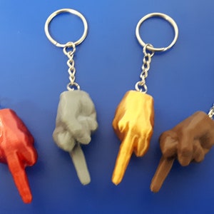 Mittelfinger Schlüsselanhänger