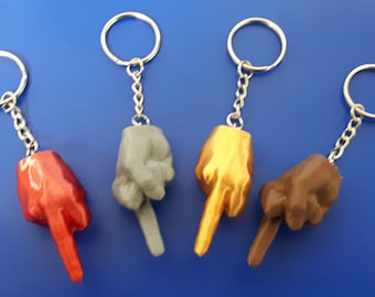 Middle Finger Key Chain