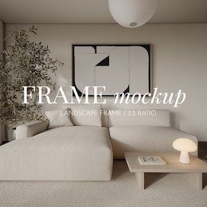 Horizontal frame mockup,Japandi frame mockup,2:3 RATIO,Wabi sabi frame mockup,Wood frame mockup,Landscape frame