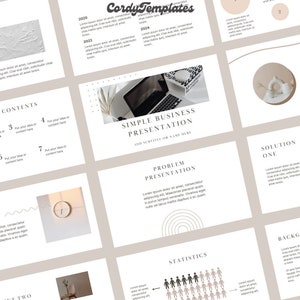 PowerPoint Templates Simple Modern Professional Business PowerPoint Presentation Template for Canva And PowerPoint