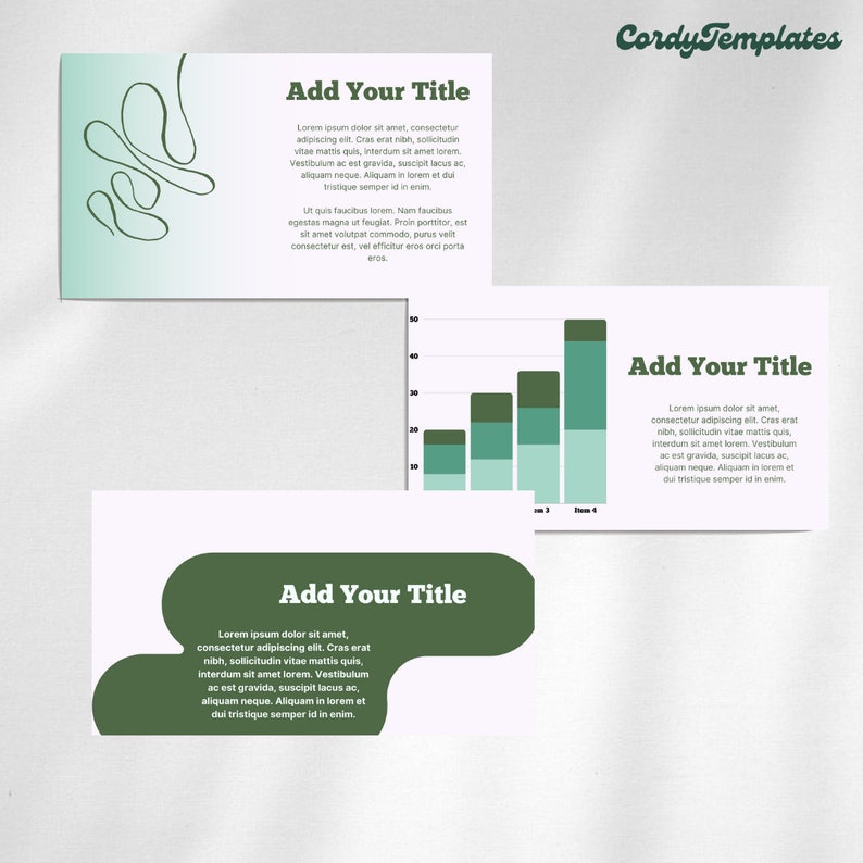 Modern Powerpoint Green Powerpoint Template Green Modern Futuristic Business Presentation ...