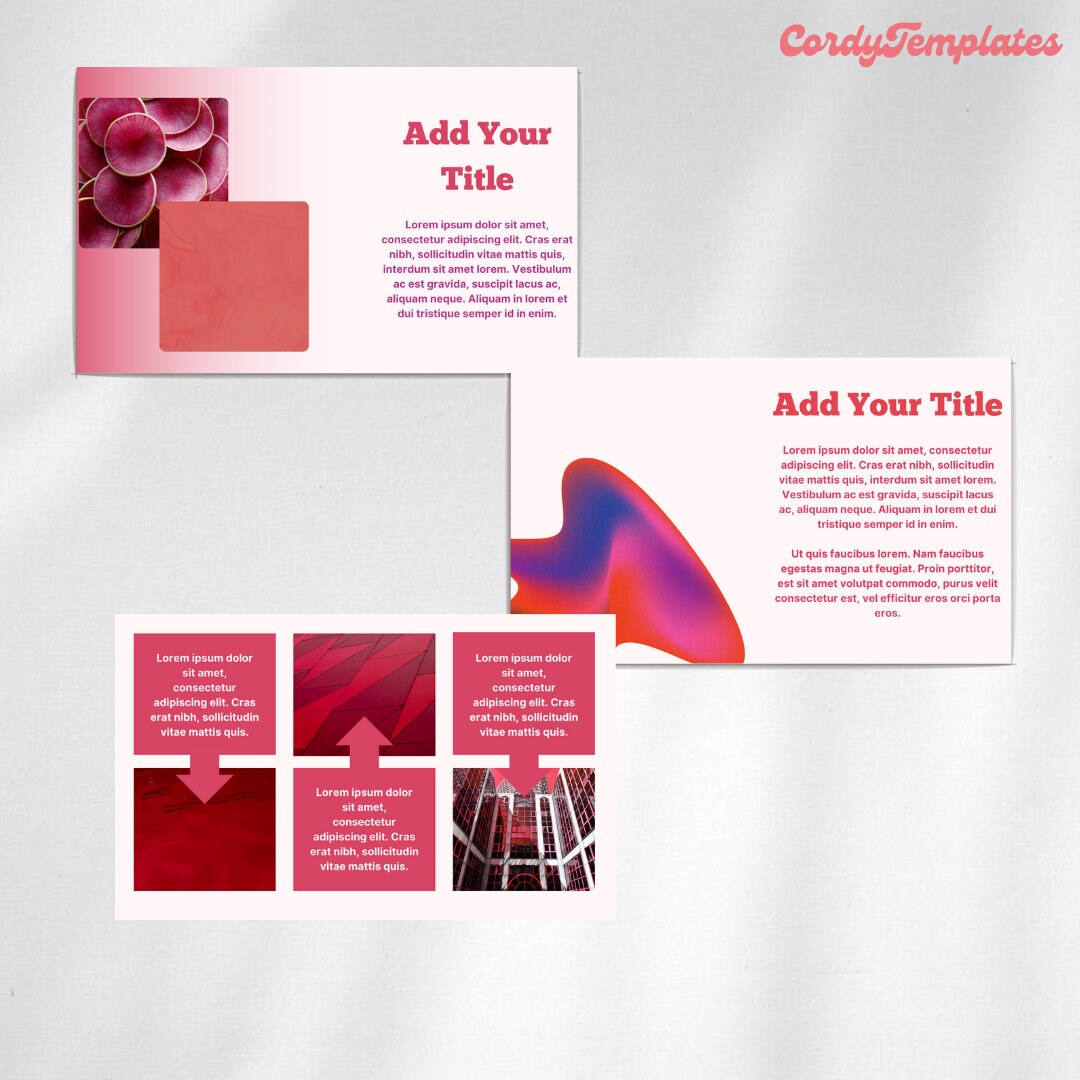 Powerpoint Template Canva Business Presentation Template Red Modern ...