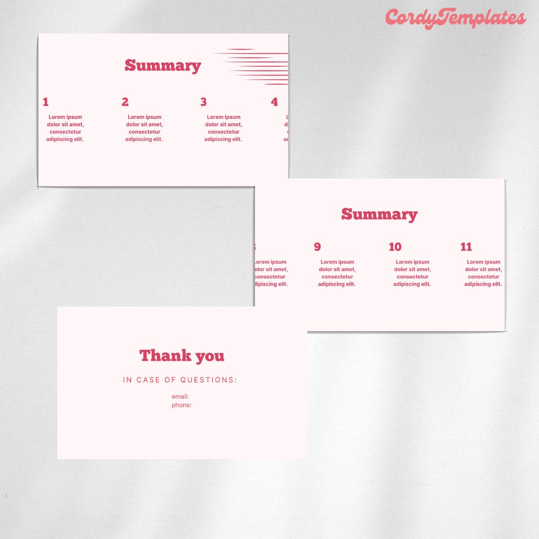 Powerpoint Template Canva Business Presentation Template Red Modern ...