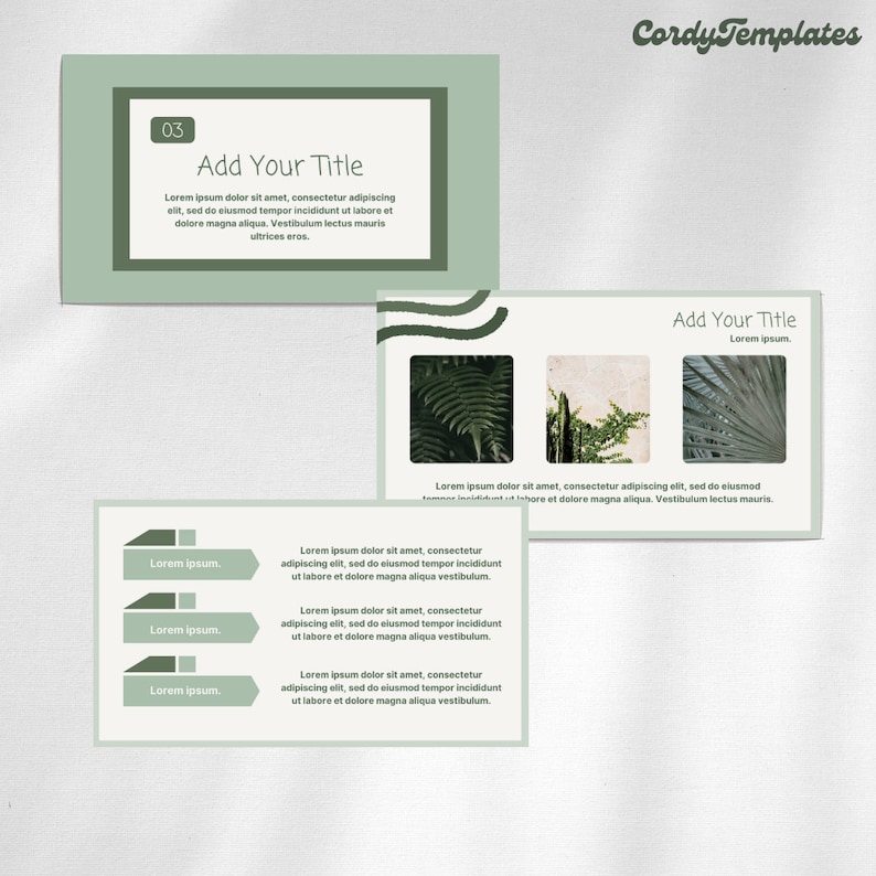 Powerpoint Template Minimal Green Business Presentation Powerpoint ...