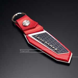 Keychain for Lamborghini lovers , Leather, Urus, Aventador, Huracan, murcielago, Gallardo, Countach, Present, Gift, Red