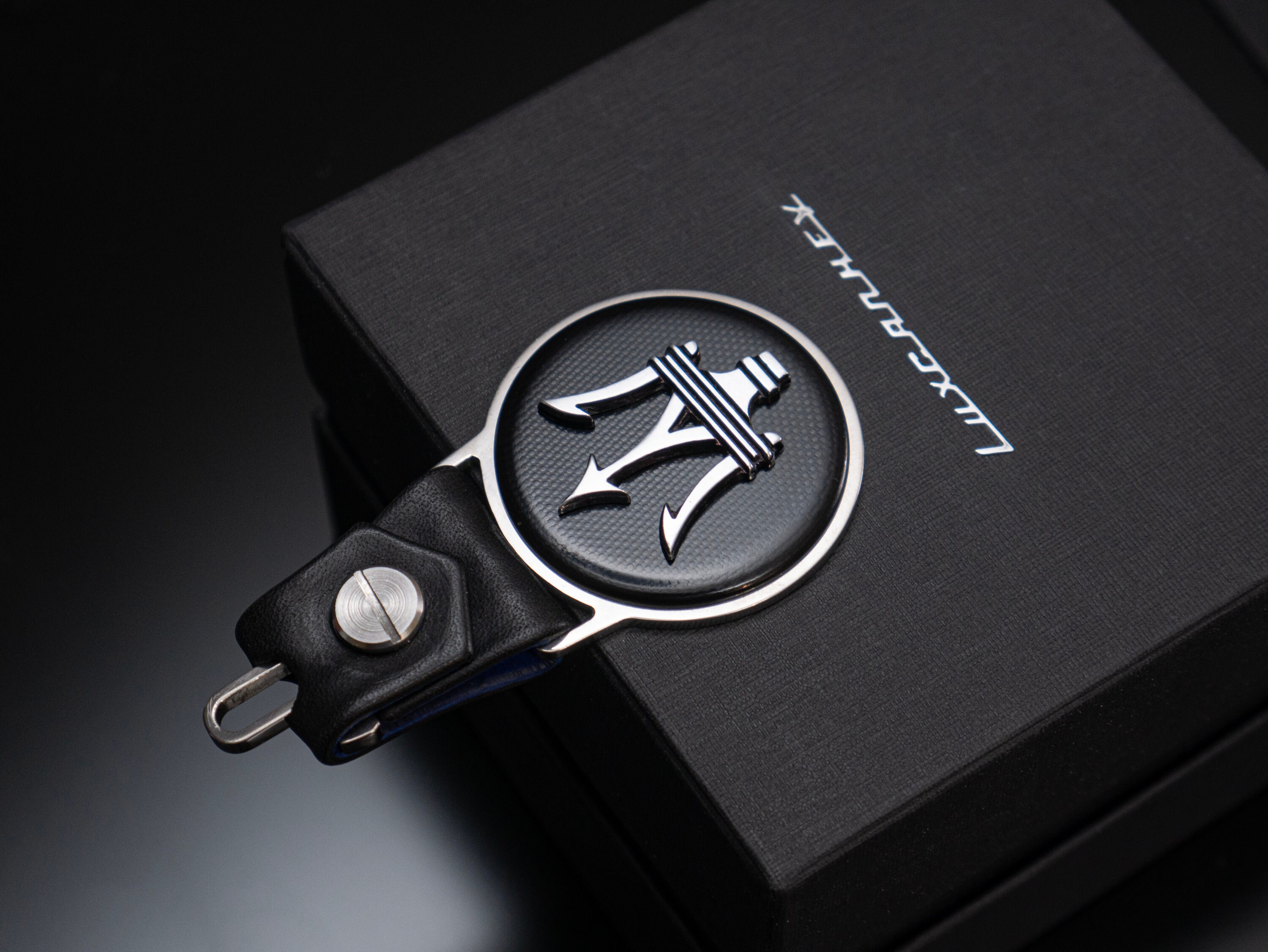 Titanium Black Maserati Keychain Spyder Gran Turismo 350 GT