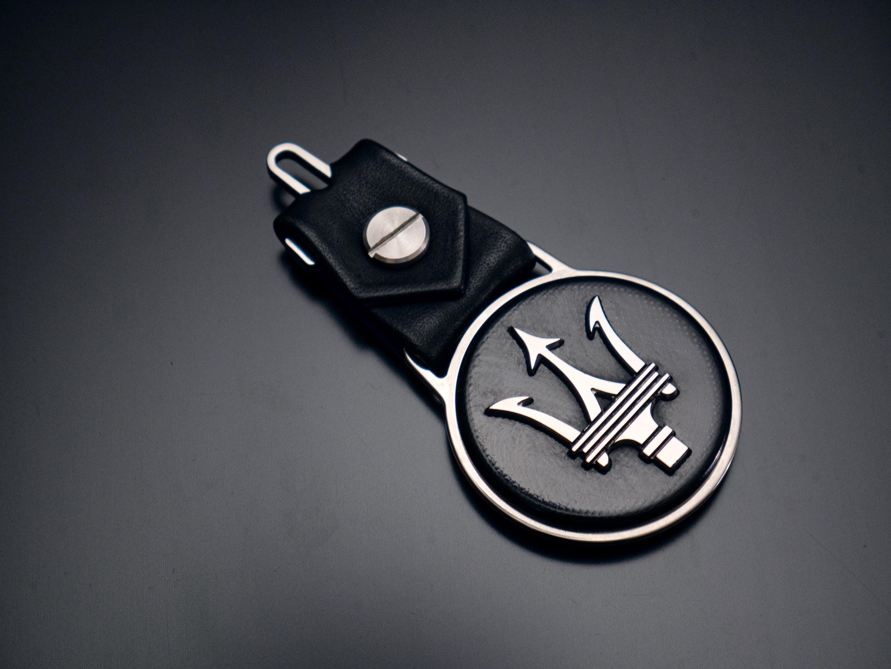 Titanium Black Maserati Keychain Spyder Gran Turismo 350 GT
