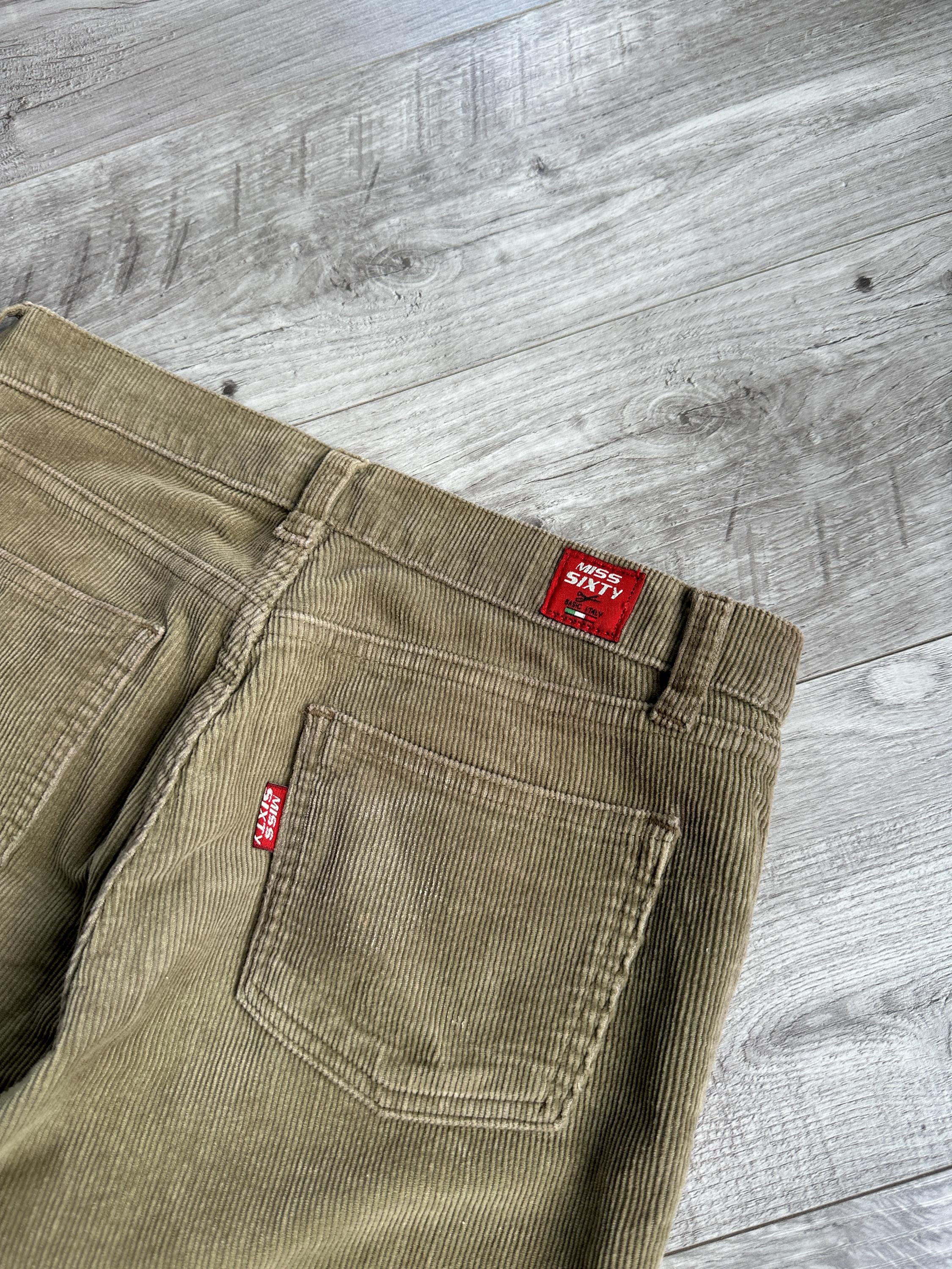 Miss Sixty Y2K Vintage Corduroy Women's Flared Pants - Etsy