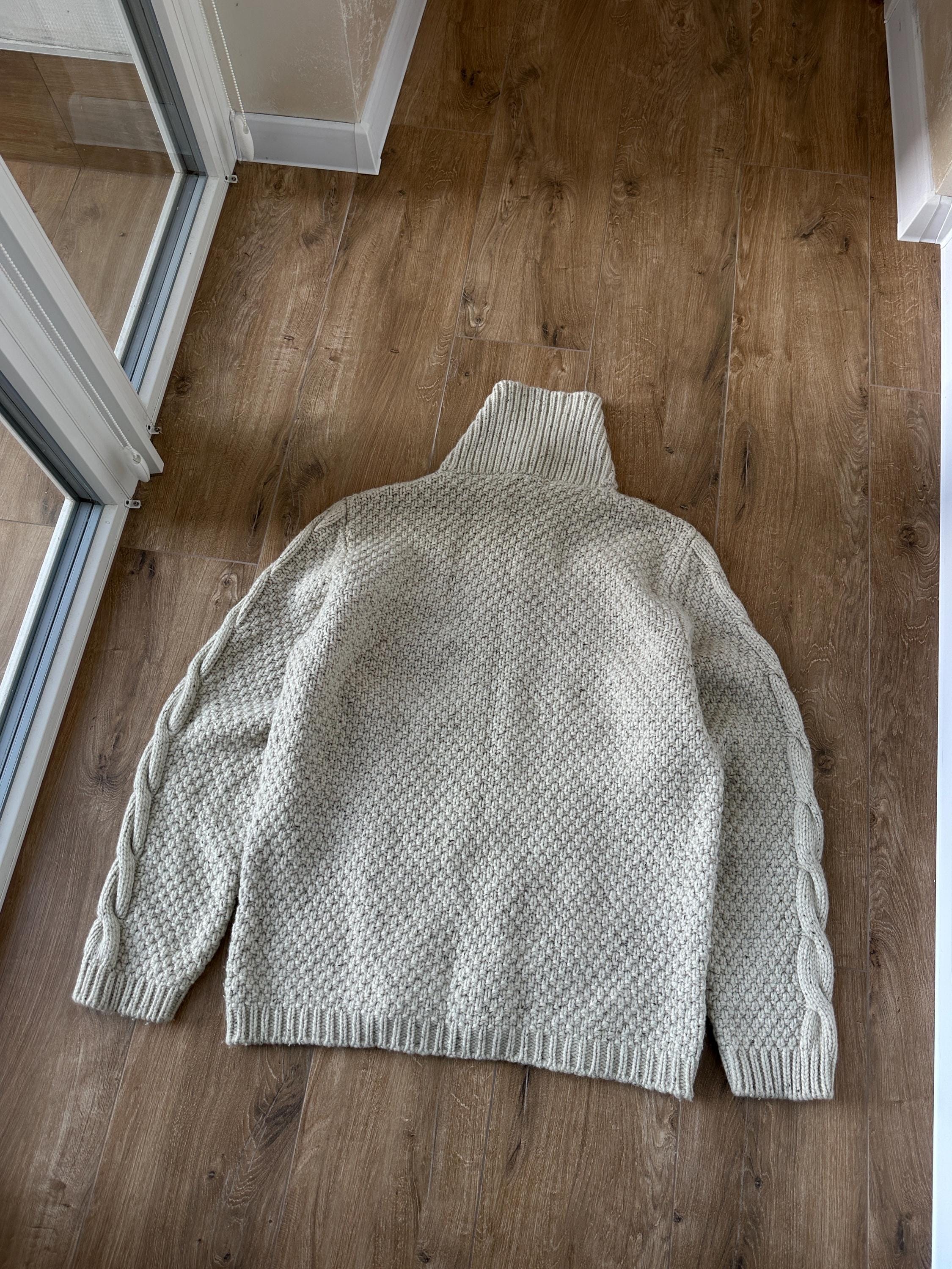 Vintage Burberry 3D Cable Knit Men's Cream Sweater Size: XXL - Etsy