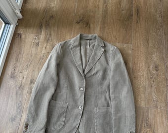 L.B.M. 1911 women's gray Linen blazer jacket Size: 40