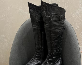 Damskie buty Pataugas High Y2K, skórzane, rozmiar: 37