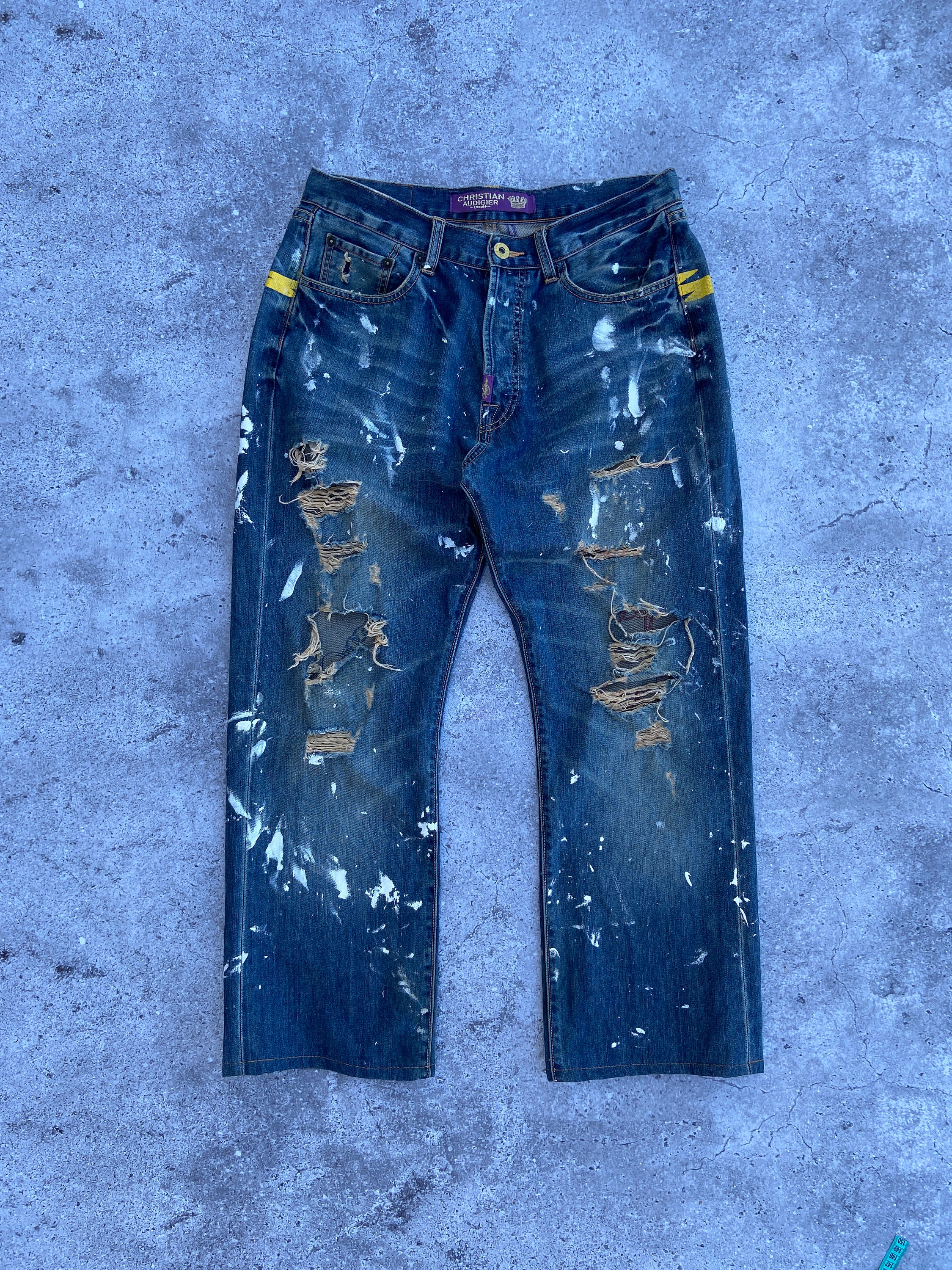 最終値下げ！y2k Christian Audigier デニムw 36 L32 | ヤマダウェブコム