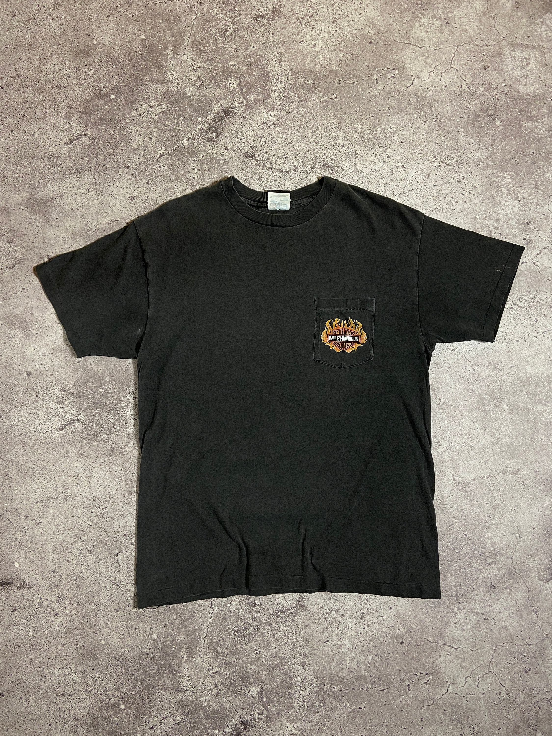 トップス 90s vintage Harley Davidson flame TEE s-l400.jpg