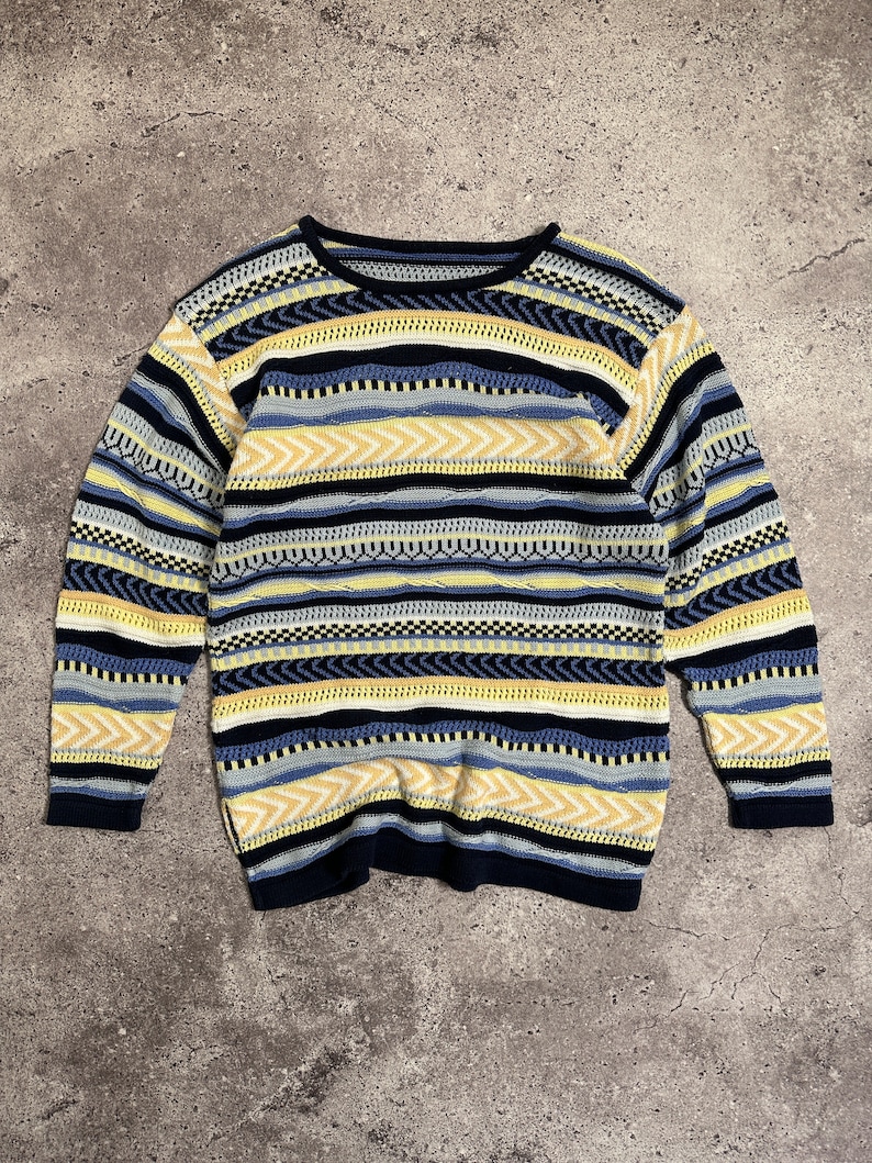 Vintage Coogi Style Textured 3d Women’s Knit Sweater - Etsy