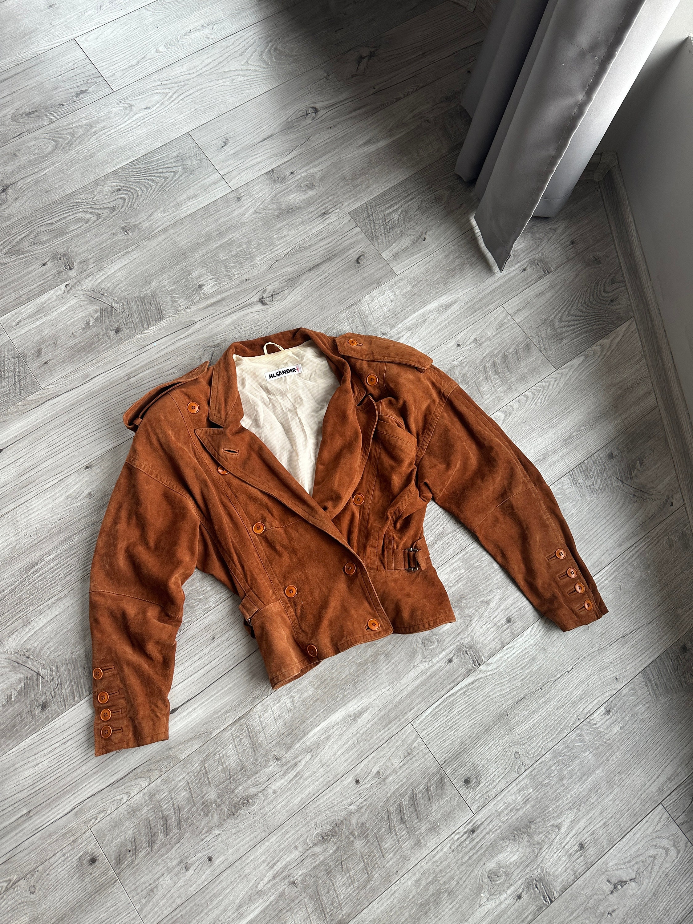 Jil Sander Leather Jacket - Etsy