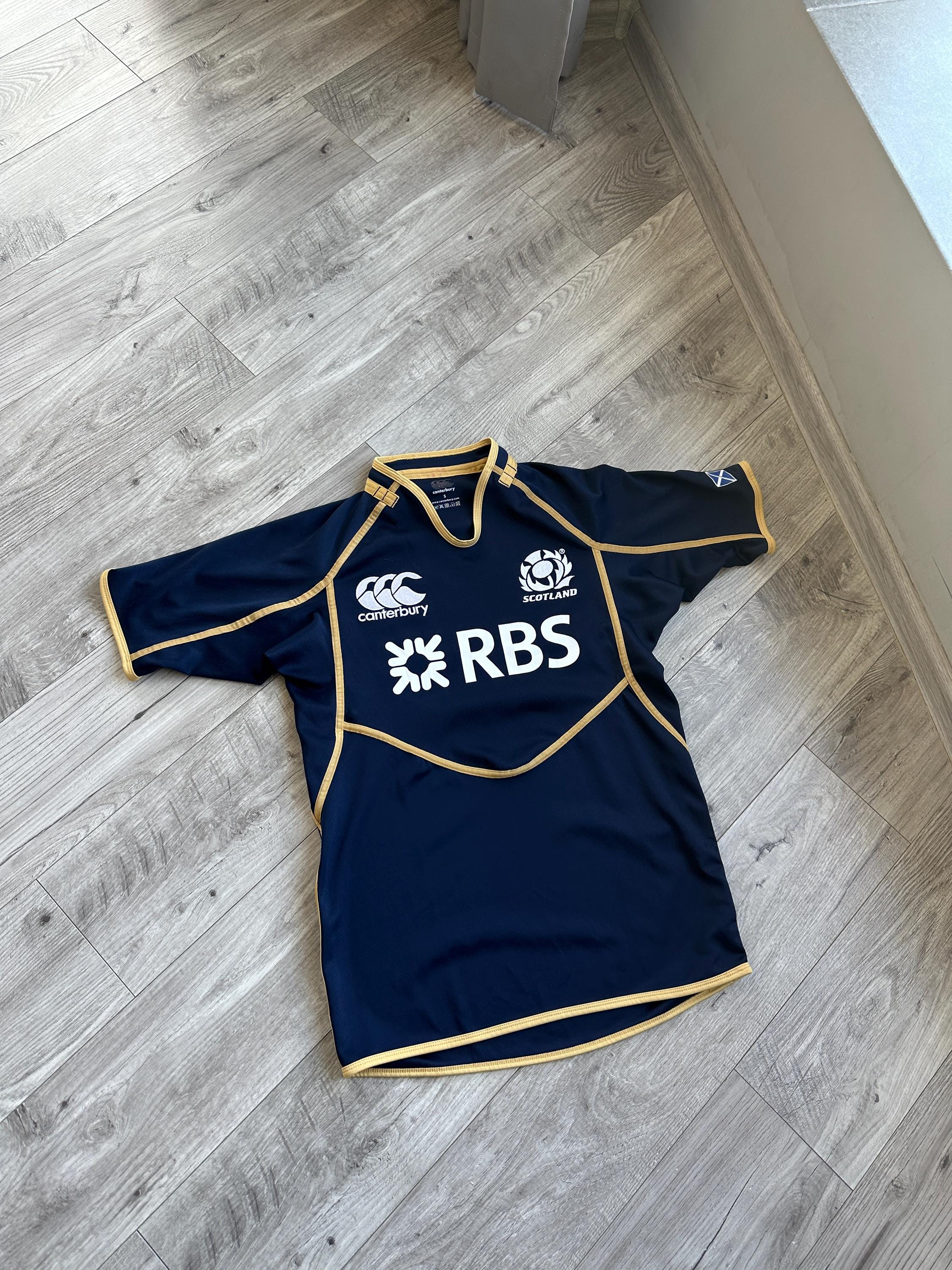 2013-2015 Maillot maison macron SCOTLAND Rugby Union TAILLE 2XL-XXL