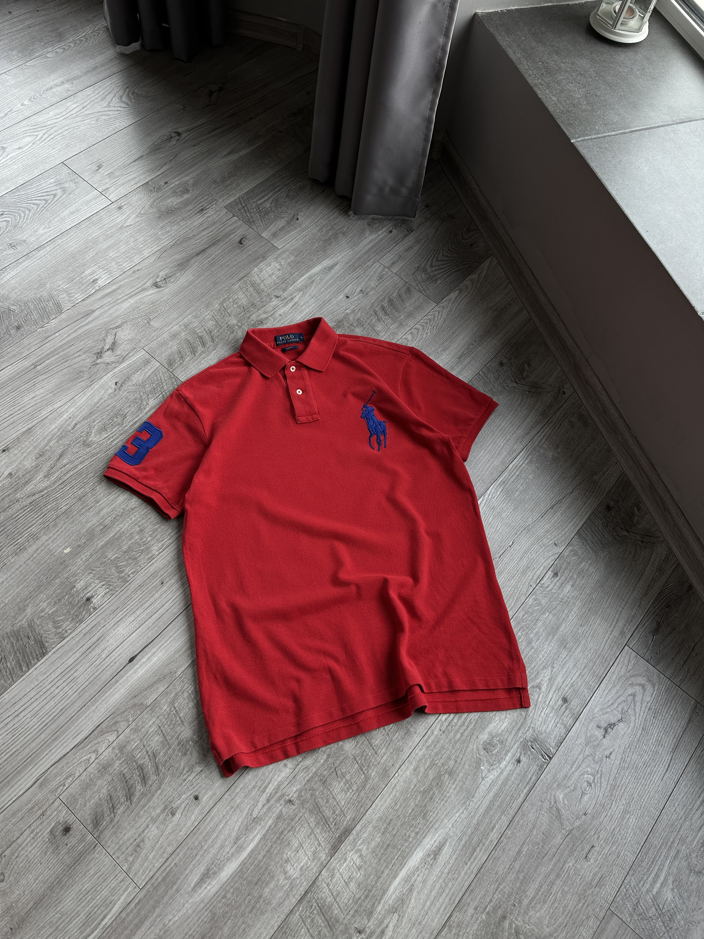 Polo Ralph Lauren men's number 3 red polo t shirt - Etsy 日本