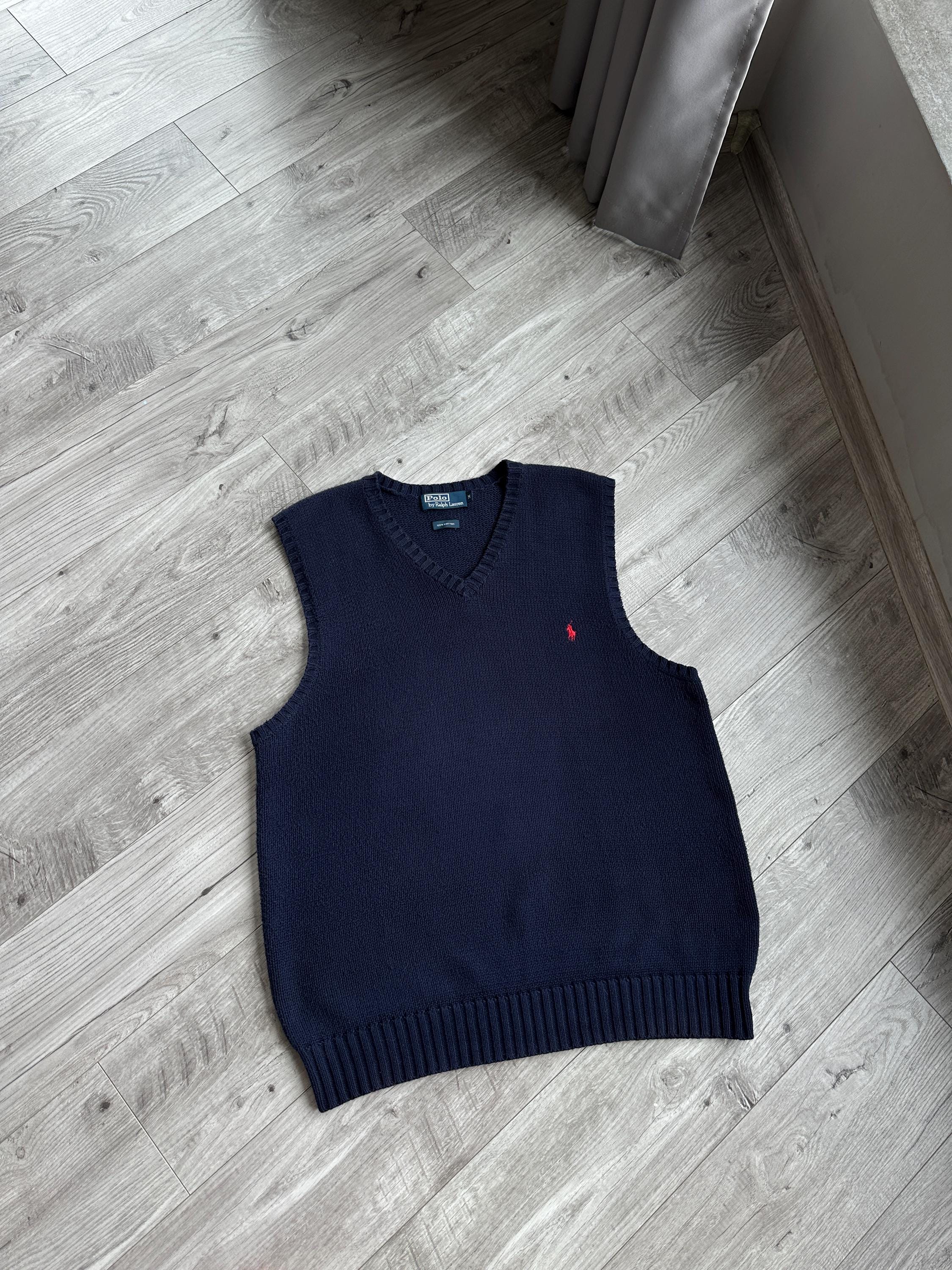 Polo Ralph Lauren Vintage Cotton Navy Blue Women's Vest Sweater - Etsy