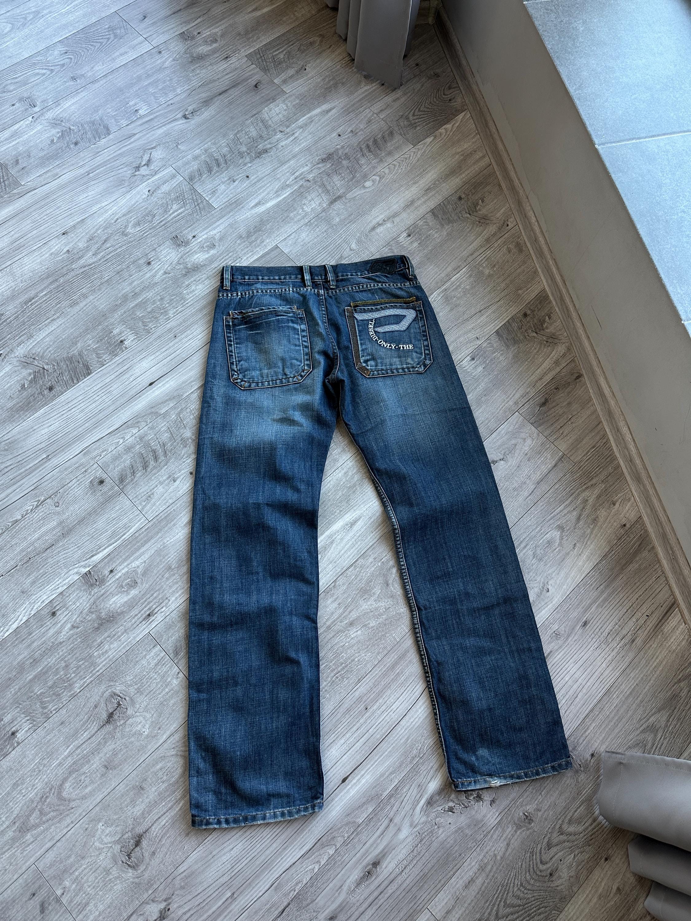 Diesel Big Logo Y2K Blue Straight Men