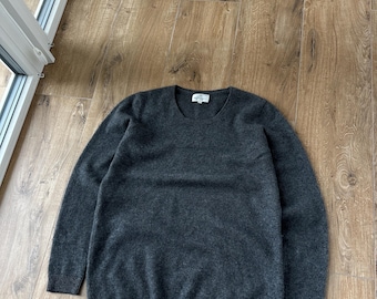 Jersey gris de cachemir para mujer de Eric Bompard. Talla: XL