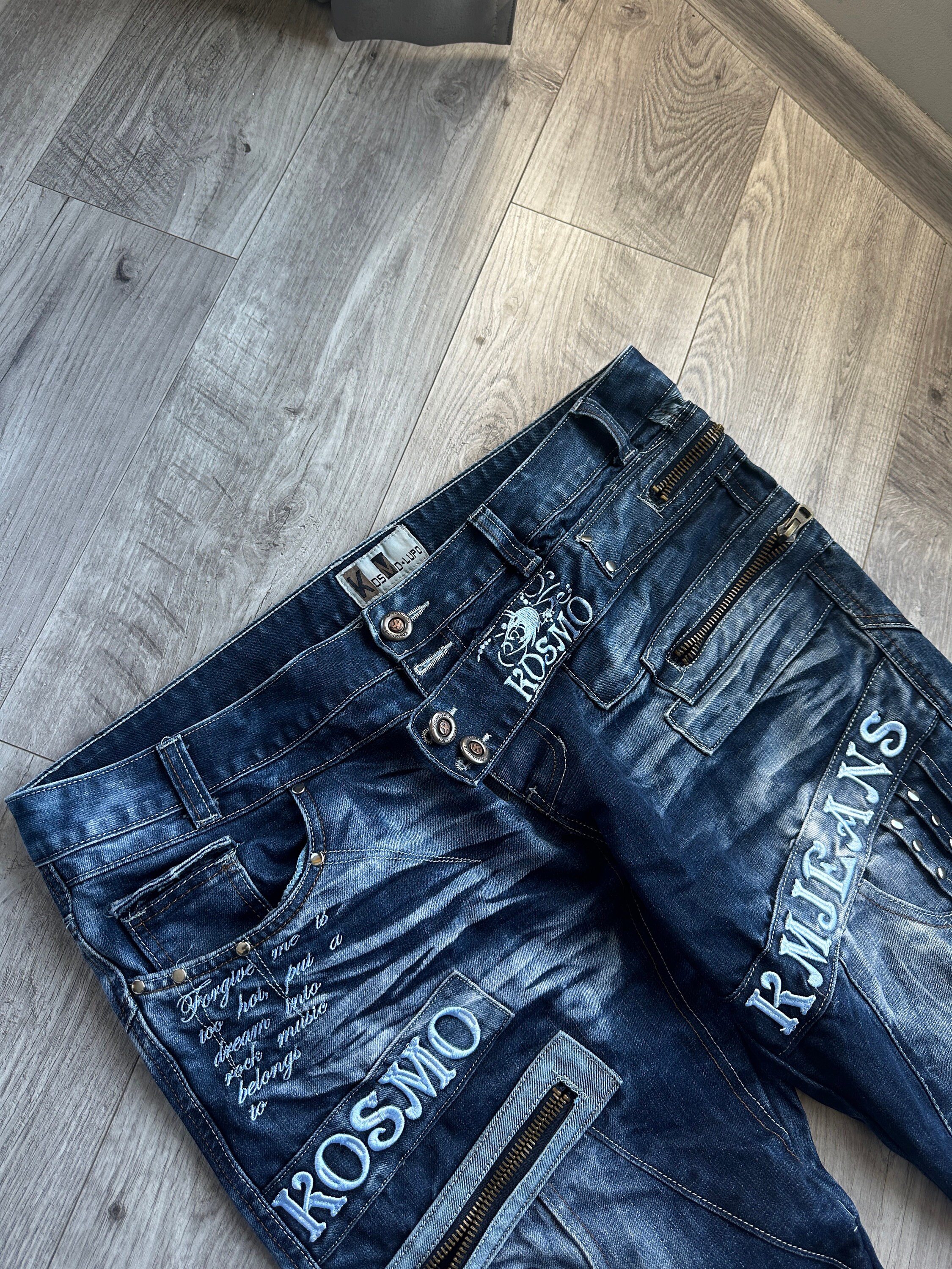 Lupo – Blue Denim - Hello Kosmo Vintage Sage Kids Etsy HELLO Jeans
