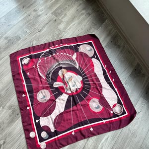 Hermes vintage “Swing” silk rare multicolor scarf