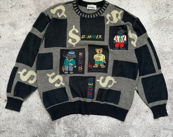 Carlo Colucci monogram dollars “Business Summer Collection” rare sweater