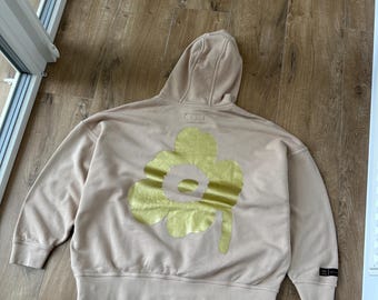Bluza z kapturem Adidas Marimekko damska oversize w kolorze różowym z dużym logo Rozmiar: M