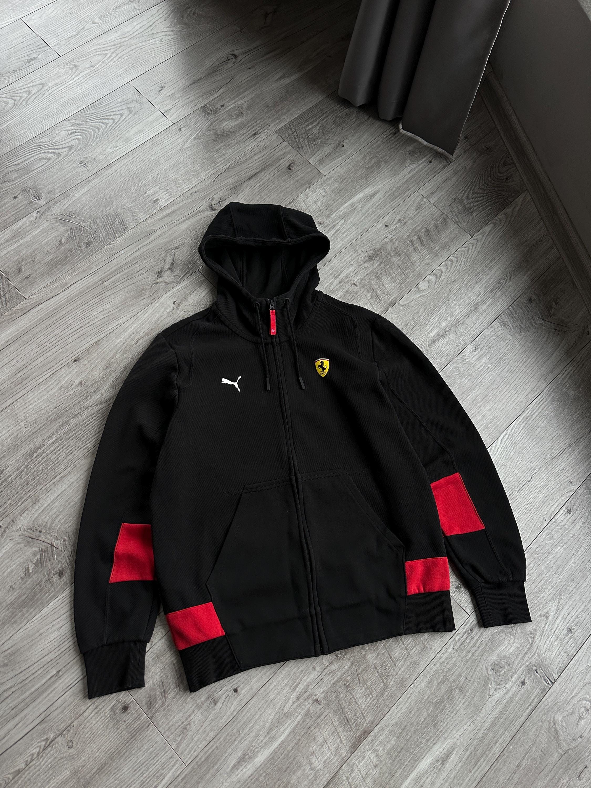 Puma Ferarri men's black Cotton Racing hoodie Size: M