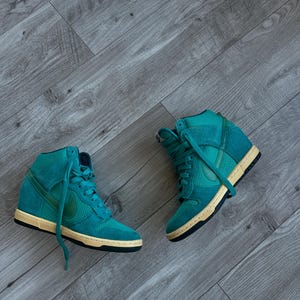 nike fast love sky high wedge sneakers