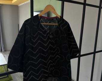 Chaqueta blazer asimétrica de lino para mujer de Gudrun Sjoden