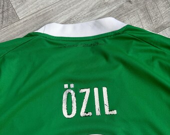 Adidas #8 Ozil Green Football Shirt Jersey Australia
